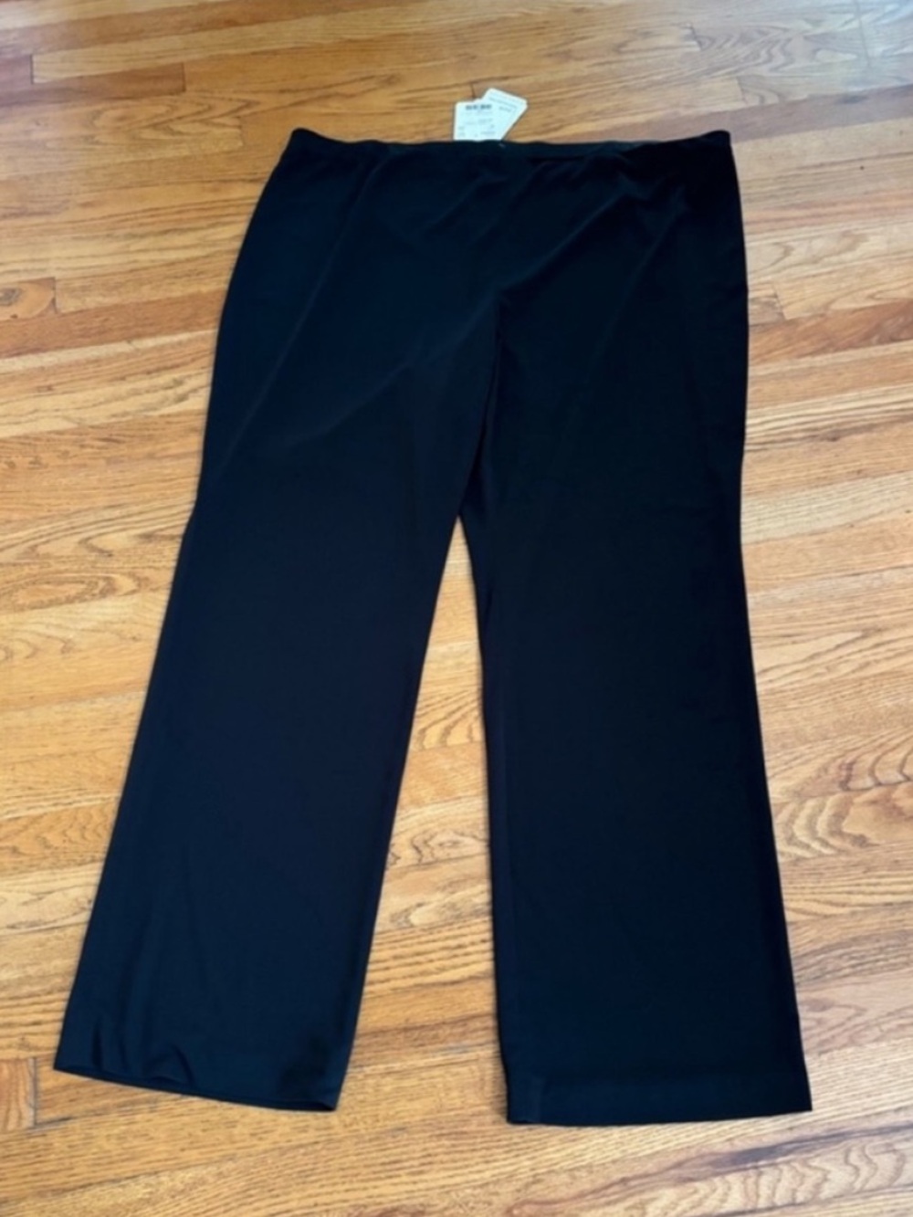 Doncaster NEW Wide Leg Black Trousers Pants Elastic Waist Women 3X Dressy Office